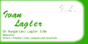 ivan lagler business card