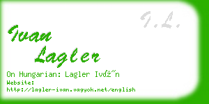 ivan lagler business card